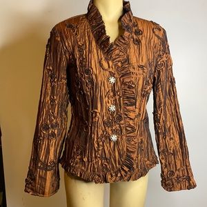 Cold-water creek Iridescent copper colored vintage jacket